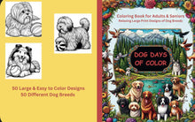 Load image into Gallery viewer, Dog Days of Color Adult Coloring Book