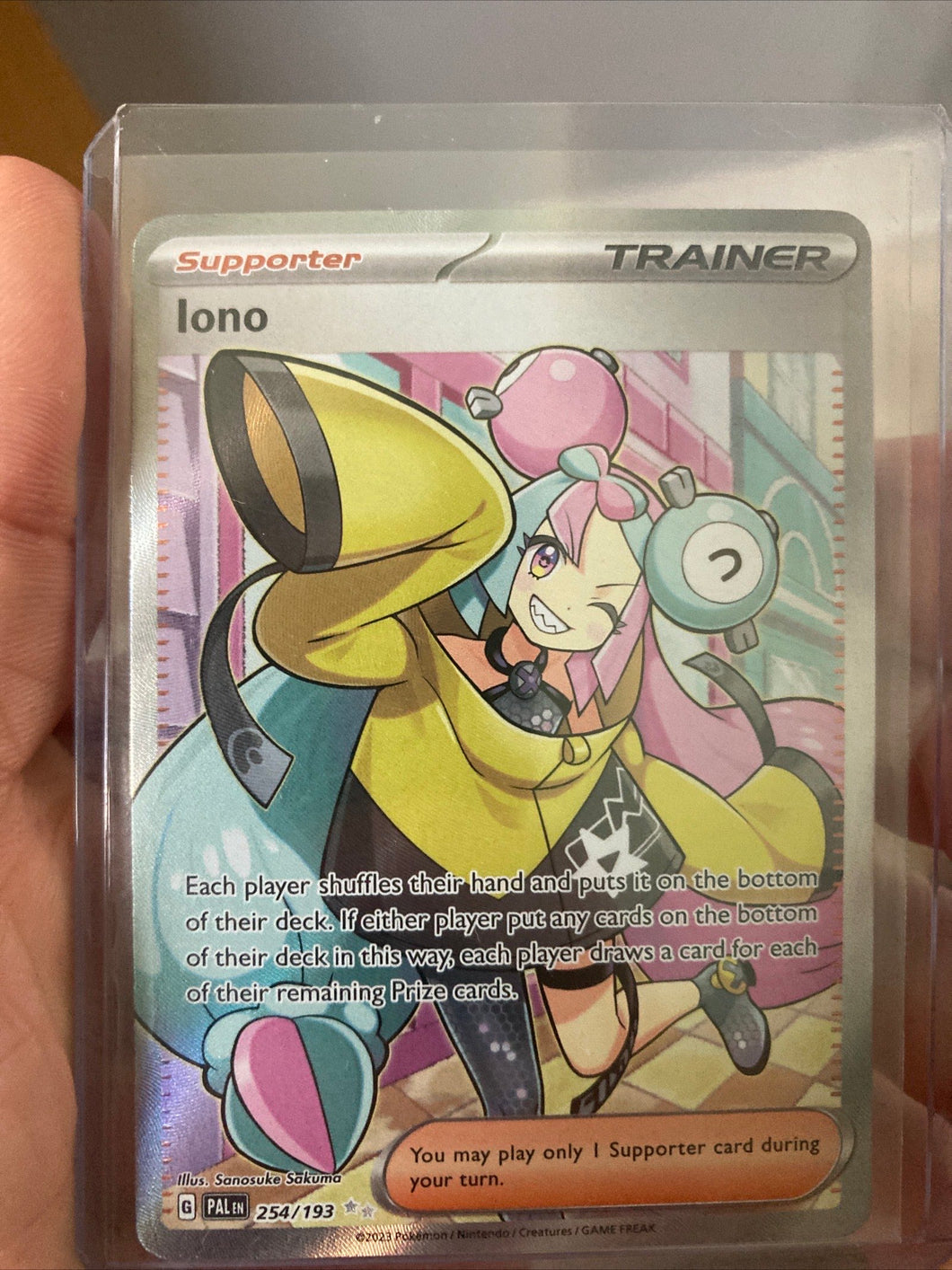 Solo card (Full Art Trainer Iono)