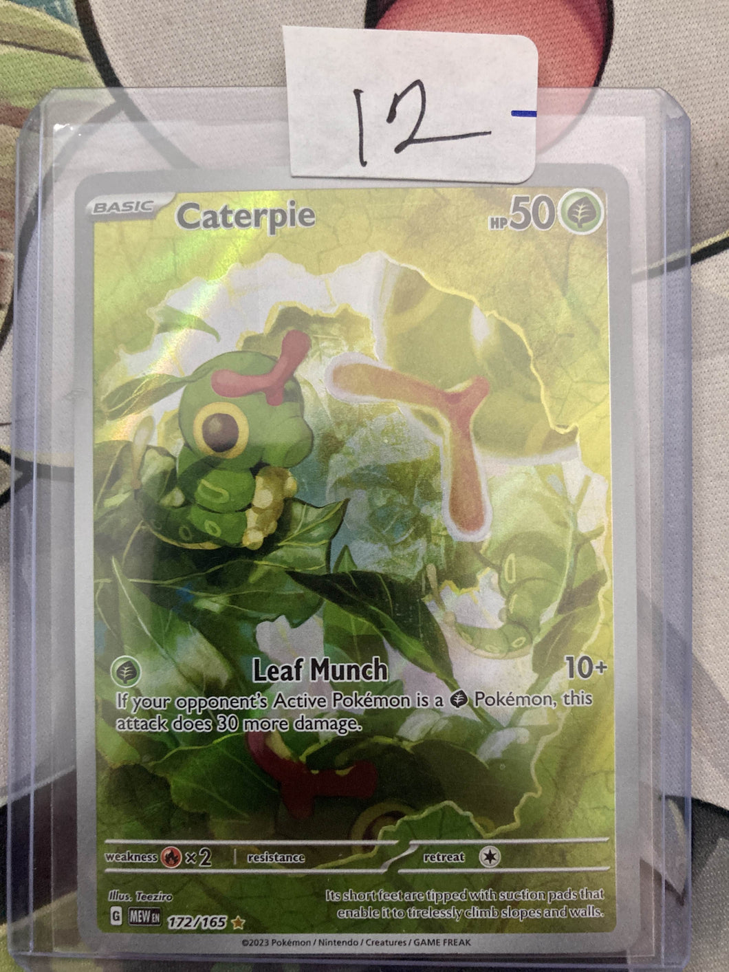 Solo card (Caterpie AR)