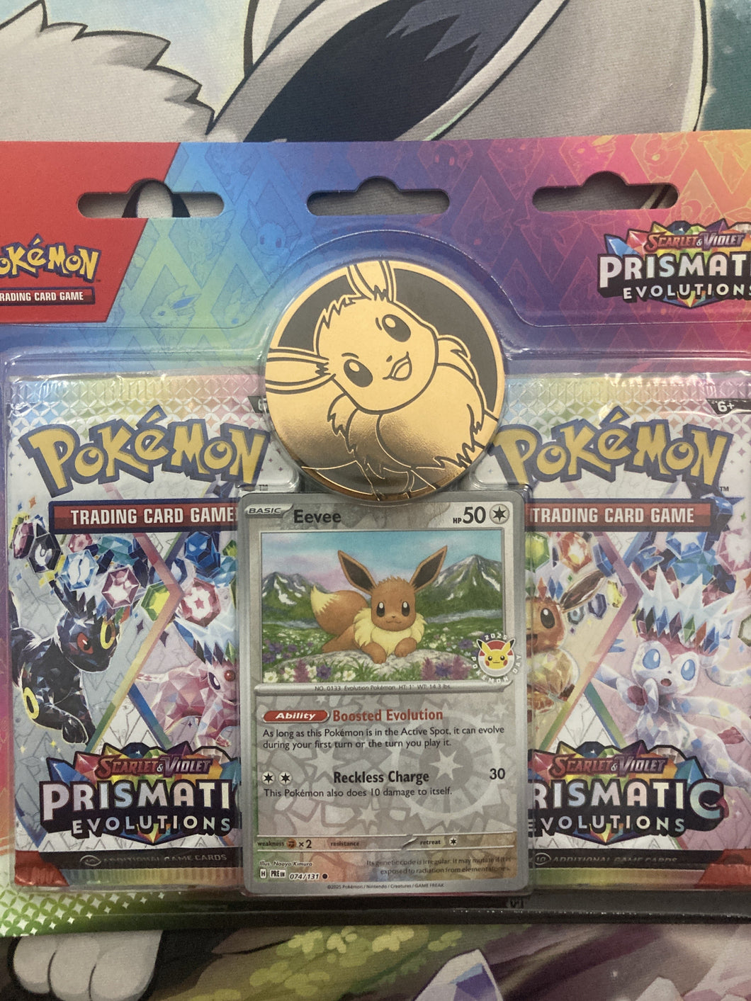 Prismatic Evolutions - Eevee 2 pack with promo and coin)