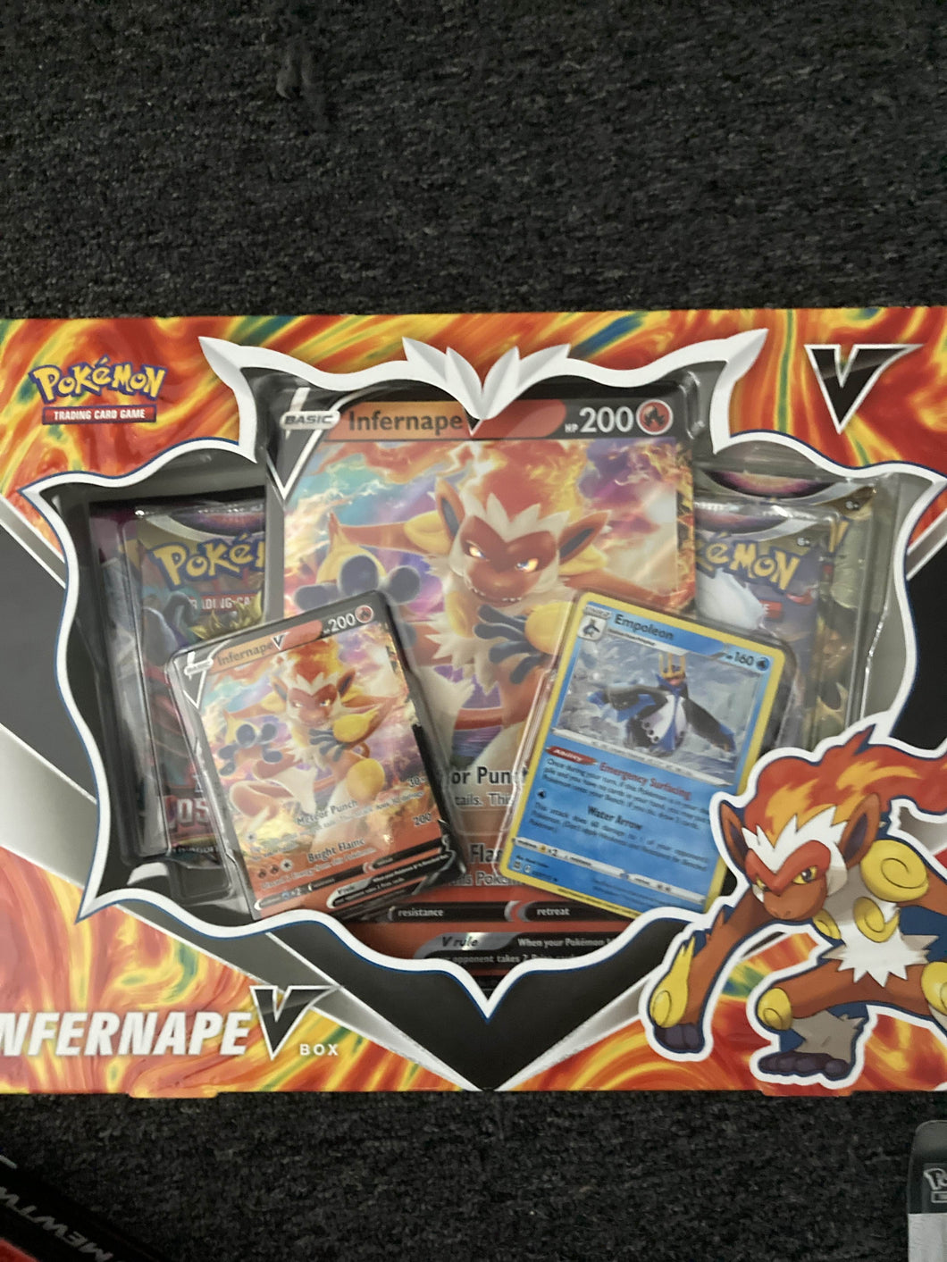 Infernape V box(Comes with 4 packs and promo's)