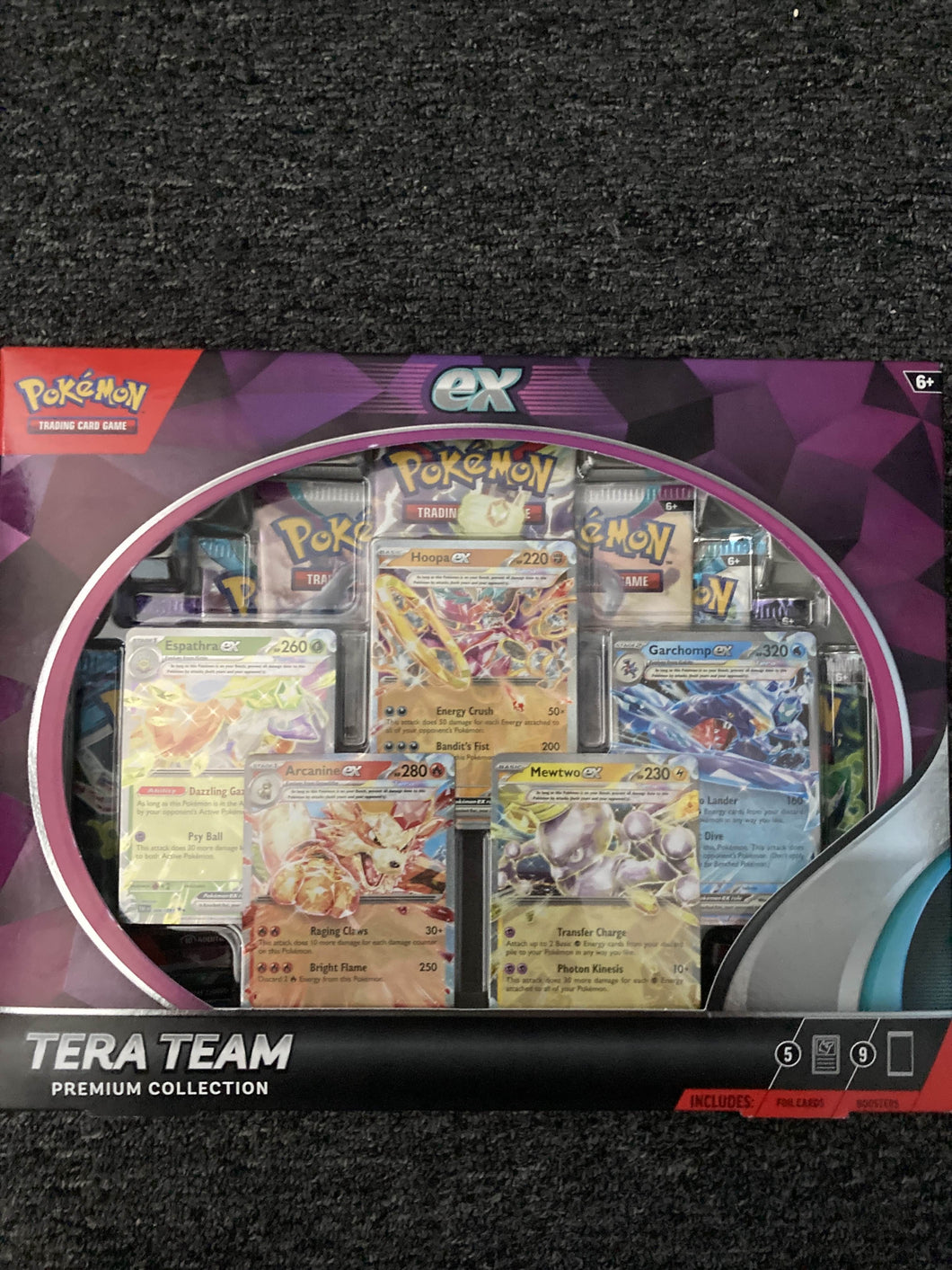 Tera Team Collection Box(Comes with 9 random packs and 5 EX's)