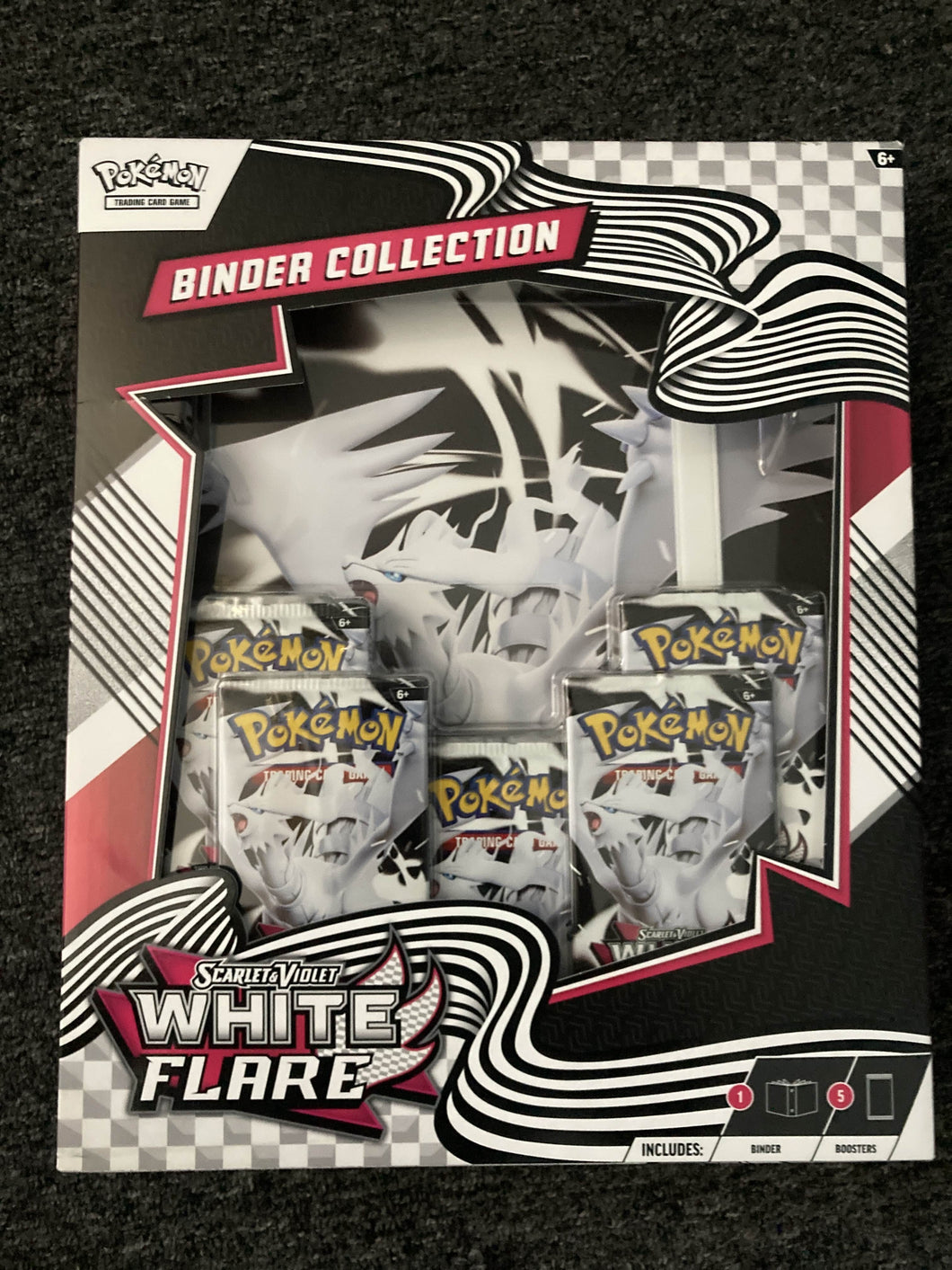 White Flare Binder Collection (comes with 5 packs of white flare and a binder!!)