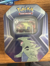 Load image into Gallery viewer, Tyranitar 3 pack Tin- Comes with 3 Promo's and 3 packs
