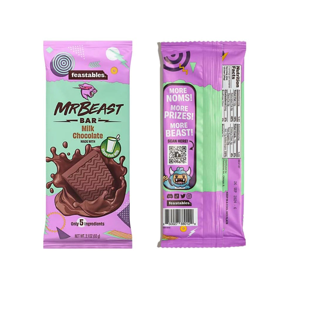 Mr. Beast Feastable Candy Bars - Milk  Chocolate
