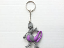 Load image into Gallery viewer, Mewtwo Keychain/Book Bag Charm/Jacket Zipper Pull
